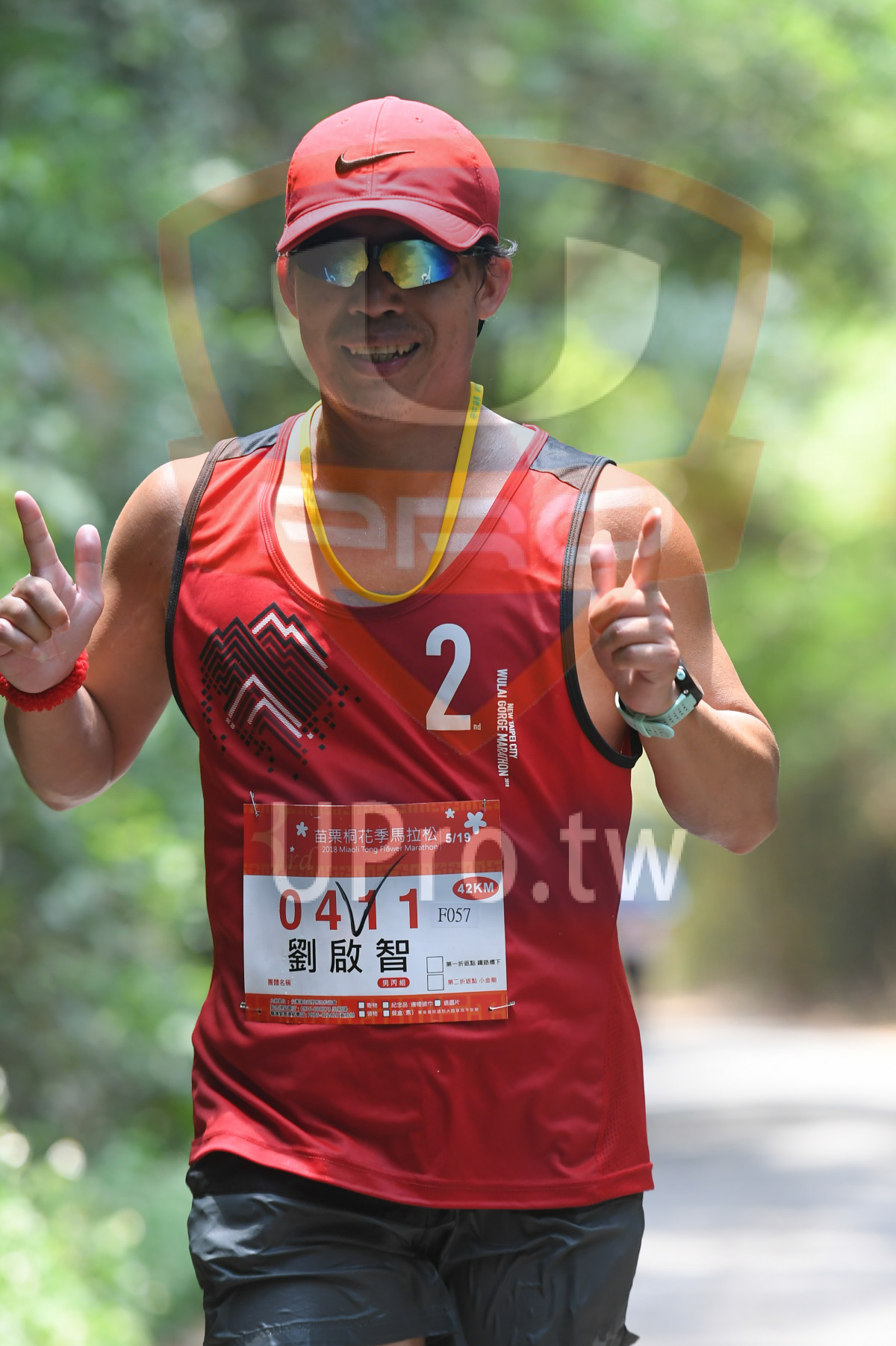 nd M,*5119,2018 MiaoiTong Flswer Marathon,041 1,,42KM,F057,|綠色隧道4|中年人