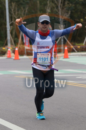 ()：TAIWAN,全程馬拉松42.195KM M,1101,黃俊儒