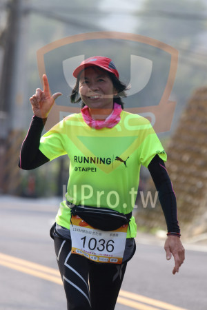 ()：RUNNING,@TAIPEİ,11KM健跑組女生組,1036